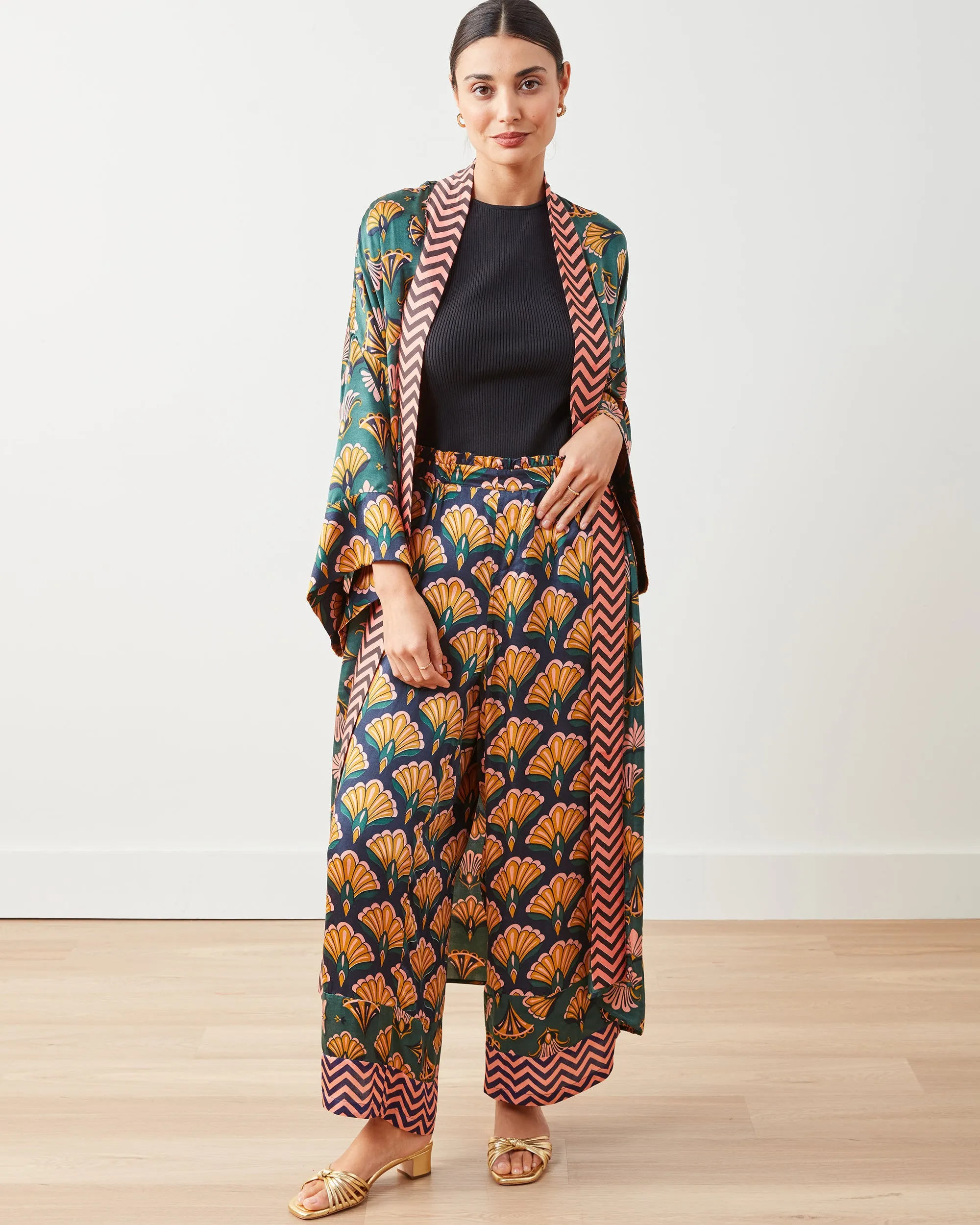 Cocktail Hour - Daylight Duster & Pants Set - Gemstone
