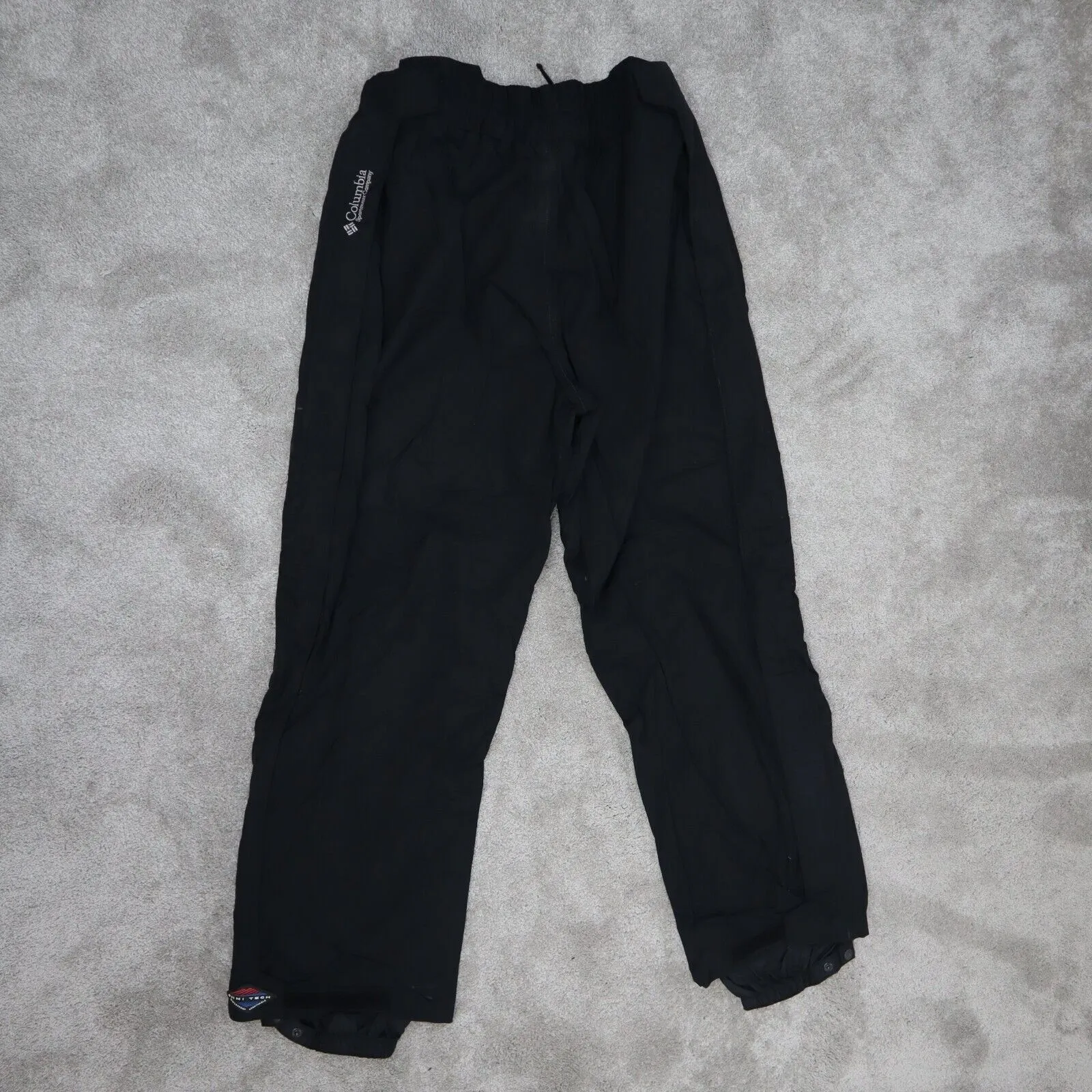 Columbia Pants Men Sz ? Black Omni-Teach Water Proof Cargo Outdoor Lightweight