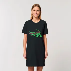 Crocodilas Organic T-Shirt Dress