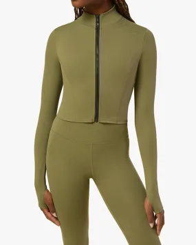 Cropped Active Zip-up Jacket