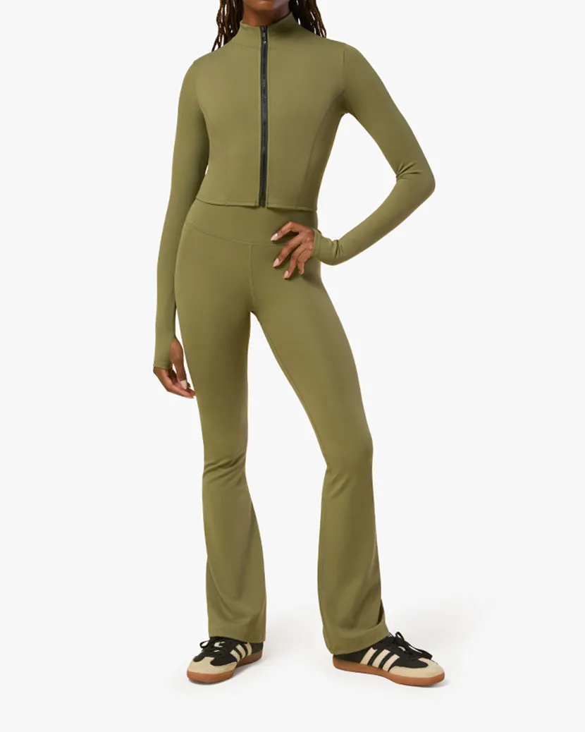Cropped Active Zip-up Jacket