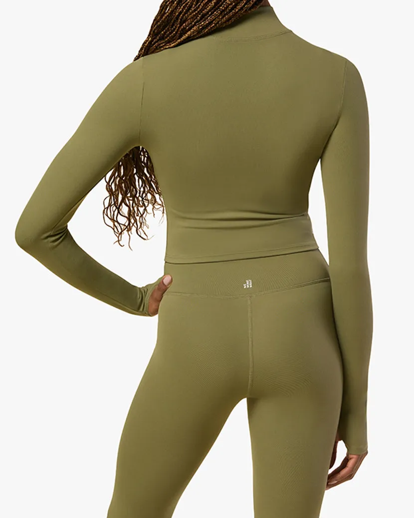 Cropped Active Zip-up Jacket