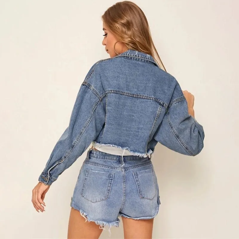 Cropped Denim Jacket