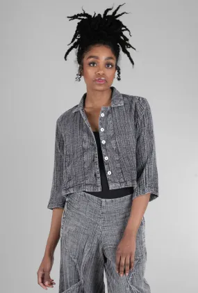 Cropped Parker Jacket, Charcoal