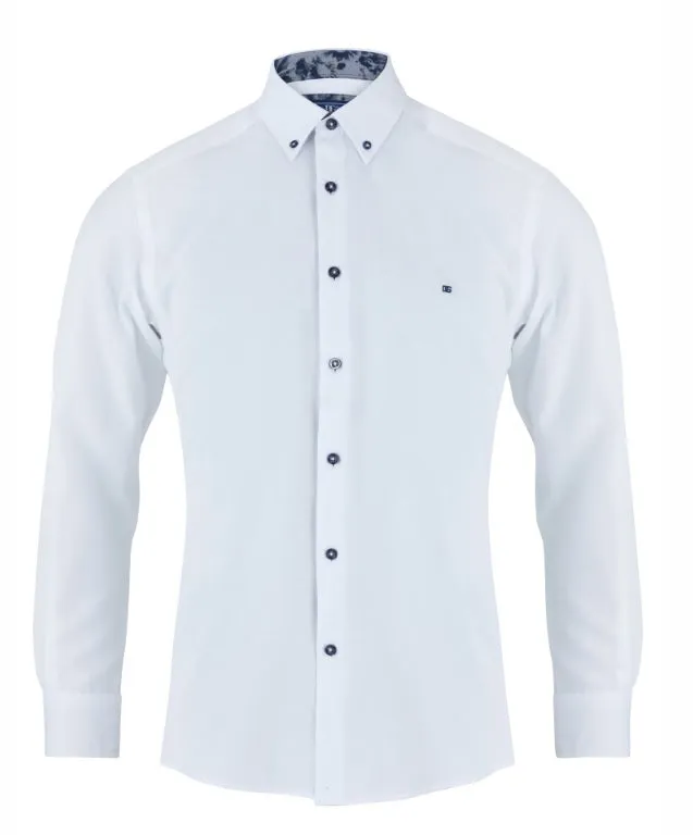 Daniel Grahame Long Sleeve Casual Shirt 01 - White
