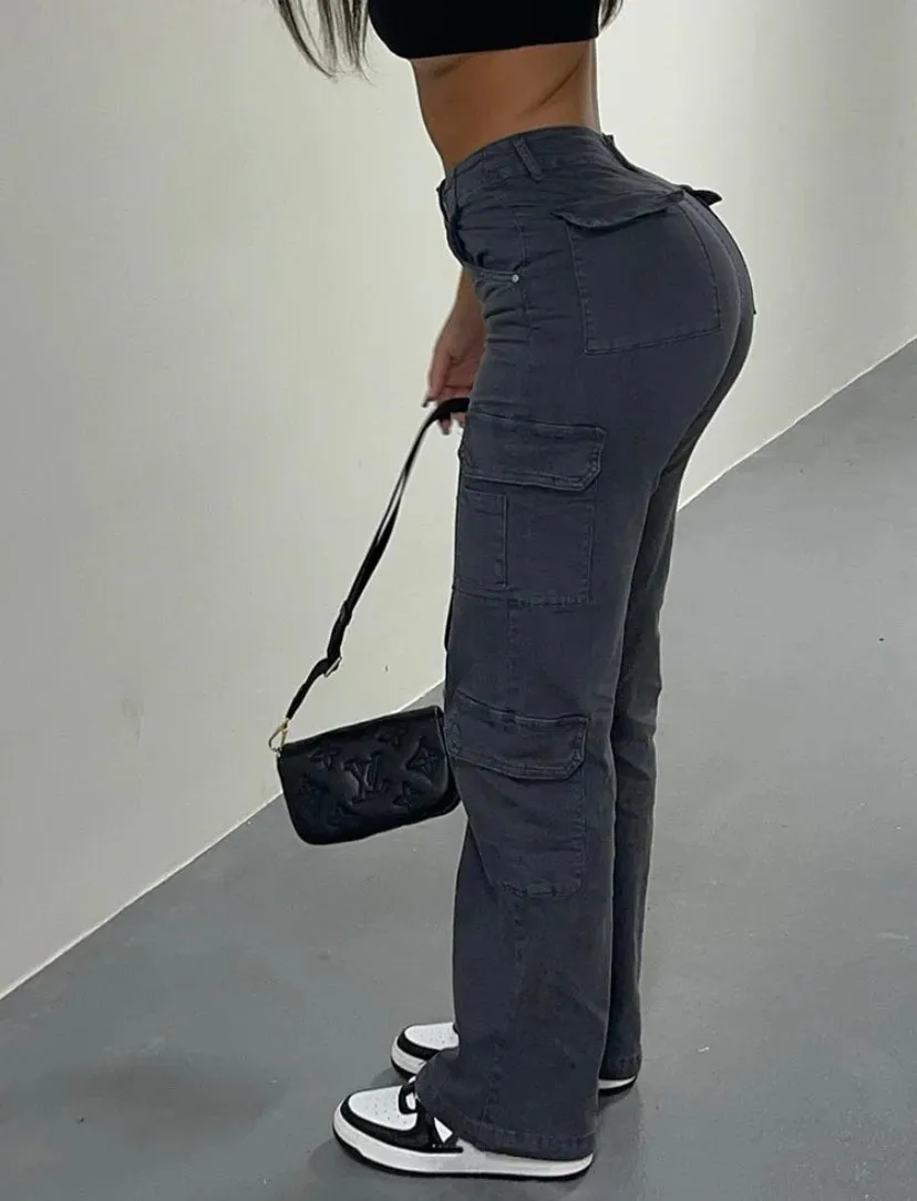 Dark Grey Cargo Pants