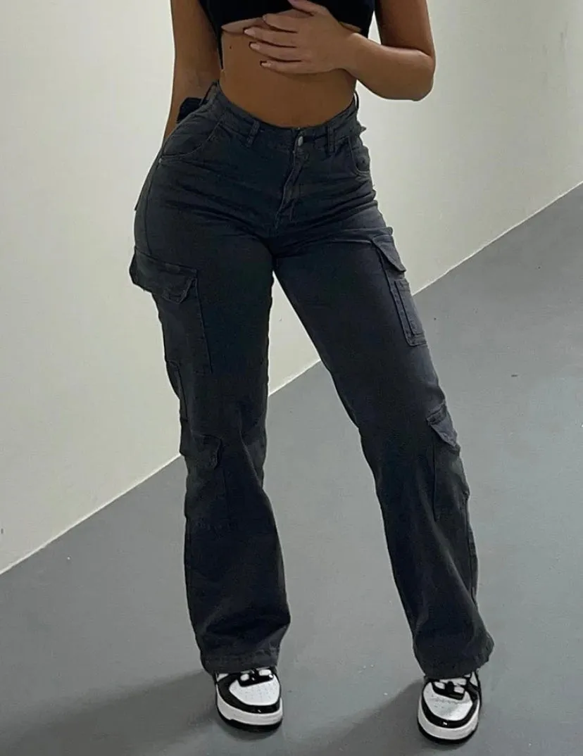 Dark Grey Cargo Pants