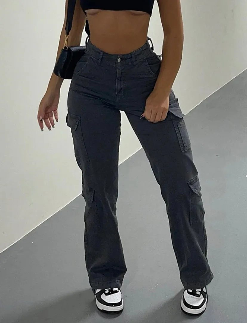 Dark Grey Cargo Pants