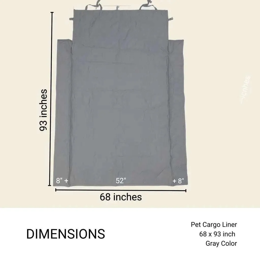 Deluxe Padded Cargo Liner  52"W x 93"L in Grey