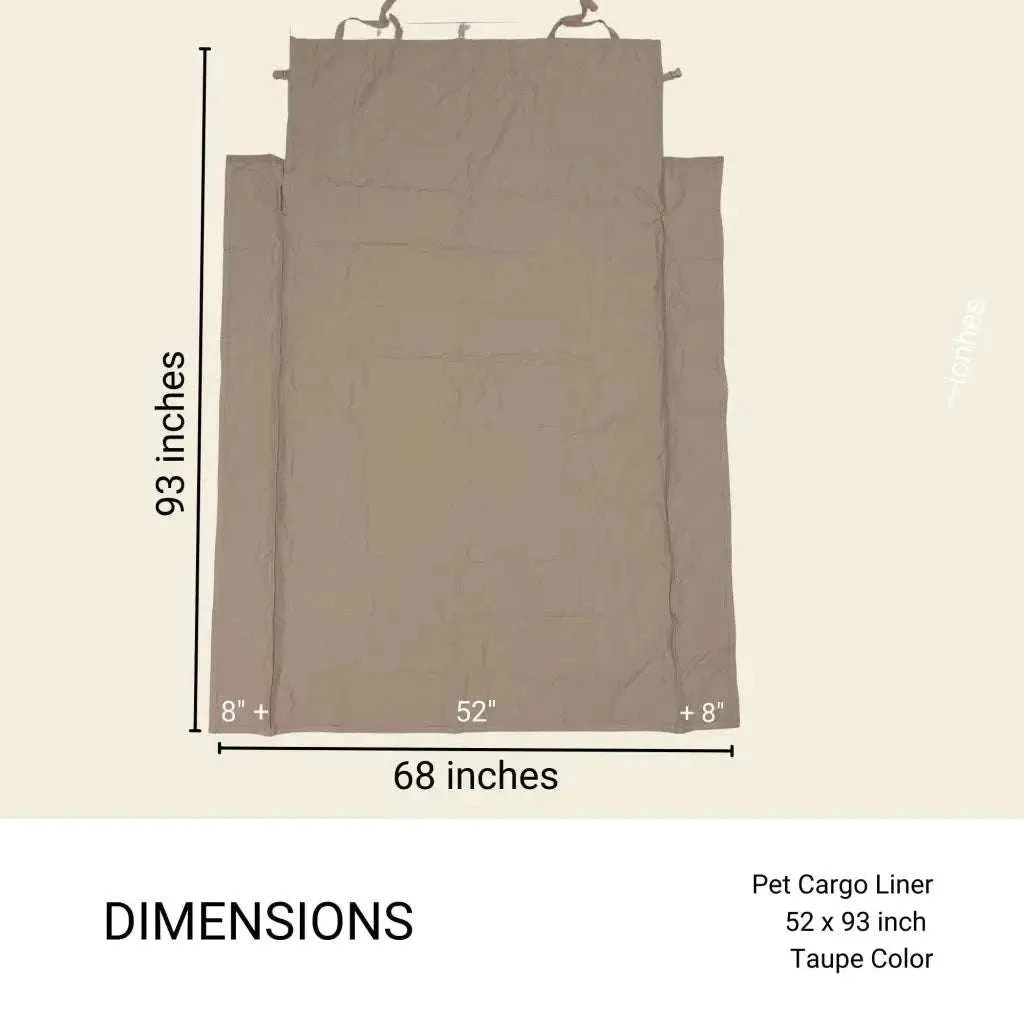 Deluxe Padded Cargo Liner  52"W x 93"L in Taupe