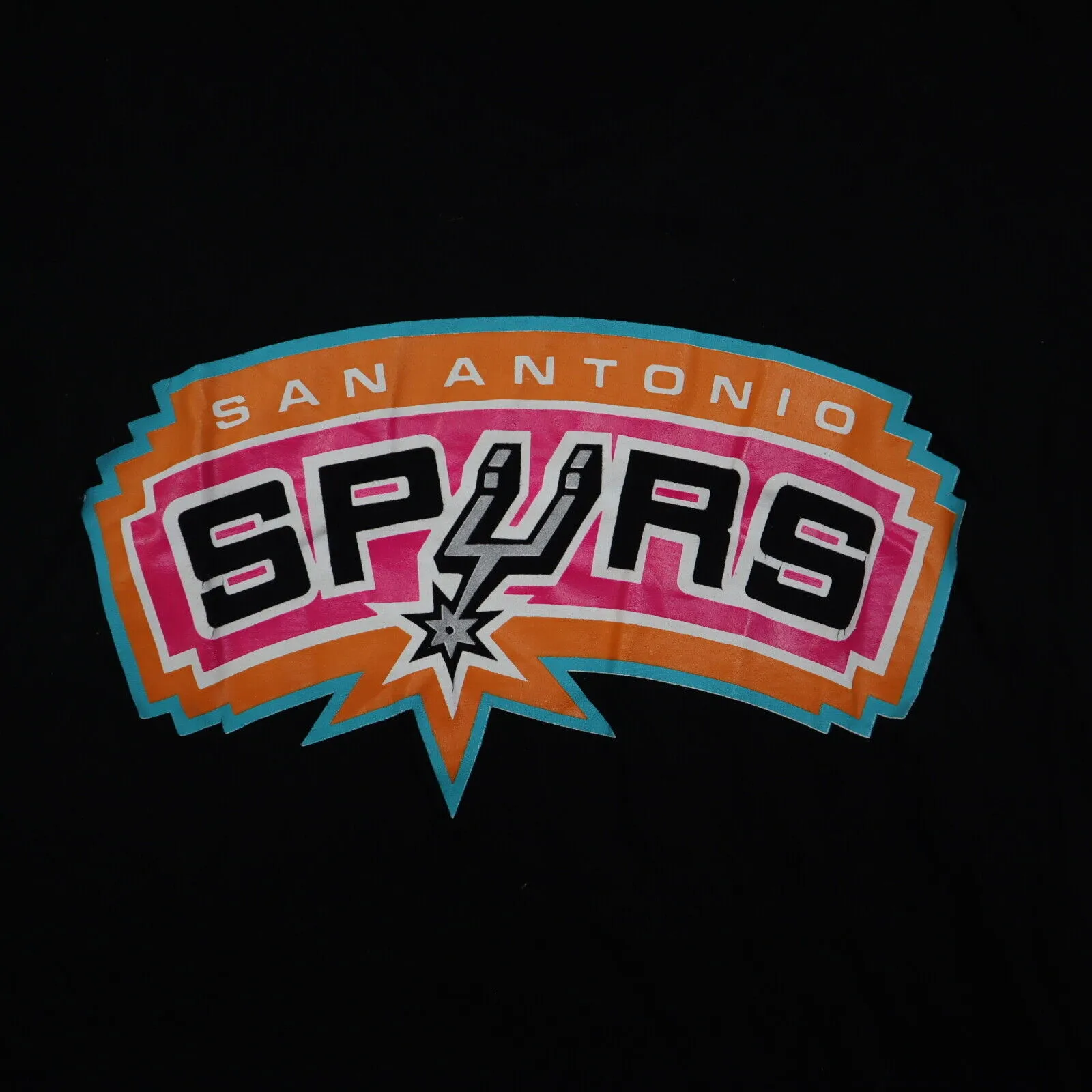 District Made San Antonio Spurs T-Shirt t Youth Girls Small Black Graphic Logo