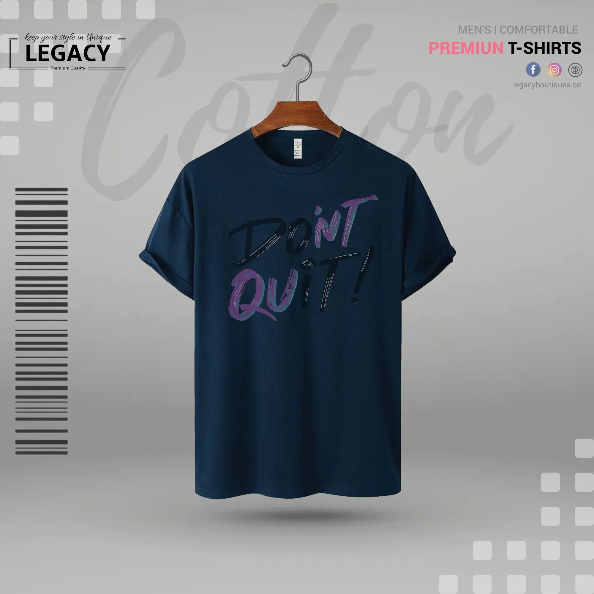Don't Quit Men's Premium Designer Edition T-Shirt
