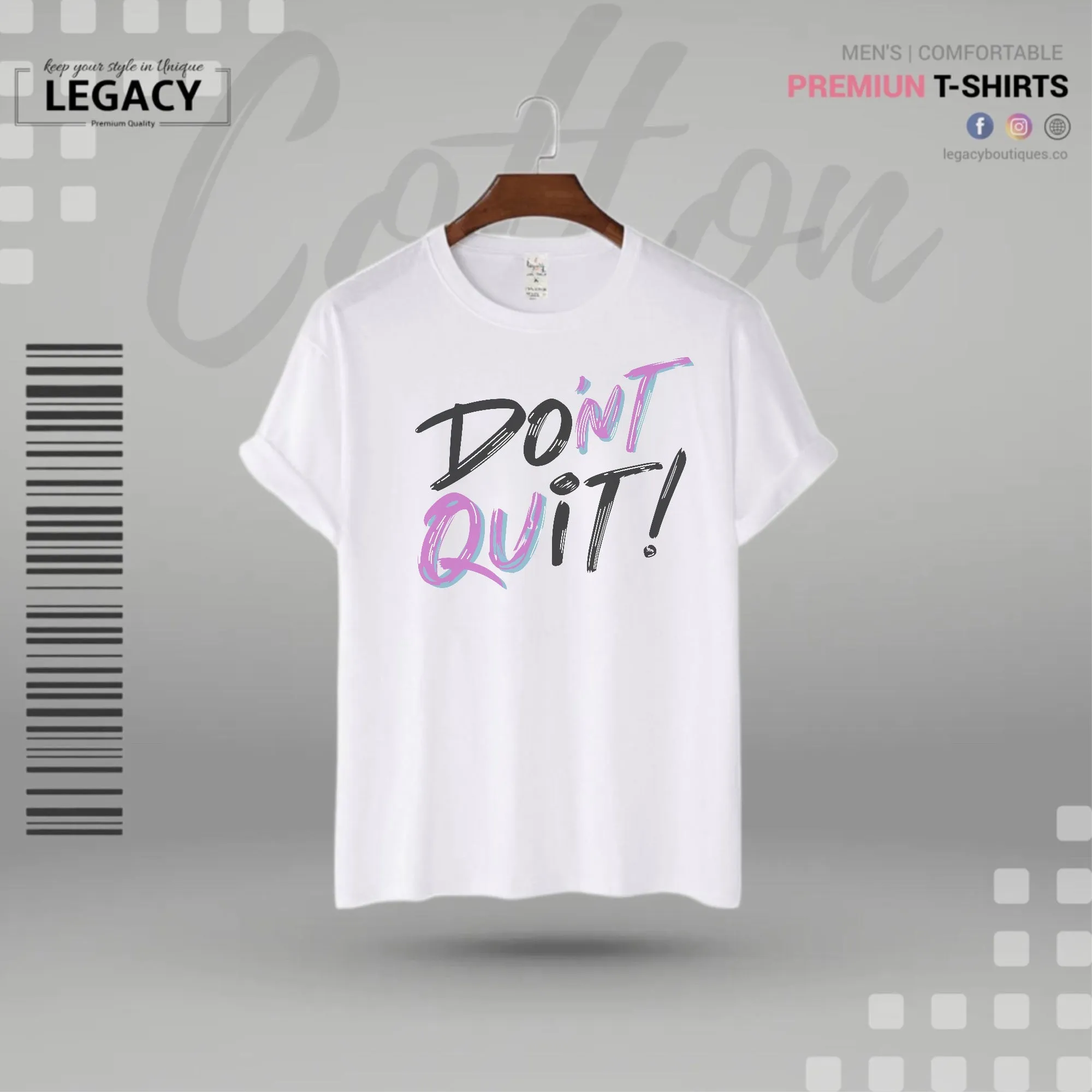 Don't Quit Men's Premium Designer Edition T-Shirt