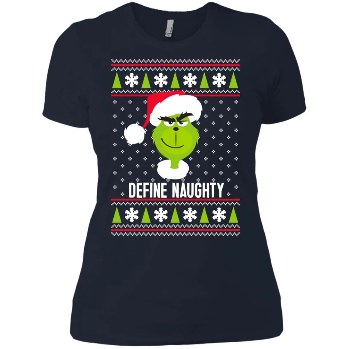 Dr. Seuss The Grinch Naughty Grinch Christmas Sweatshirt Women T-Shirt