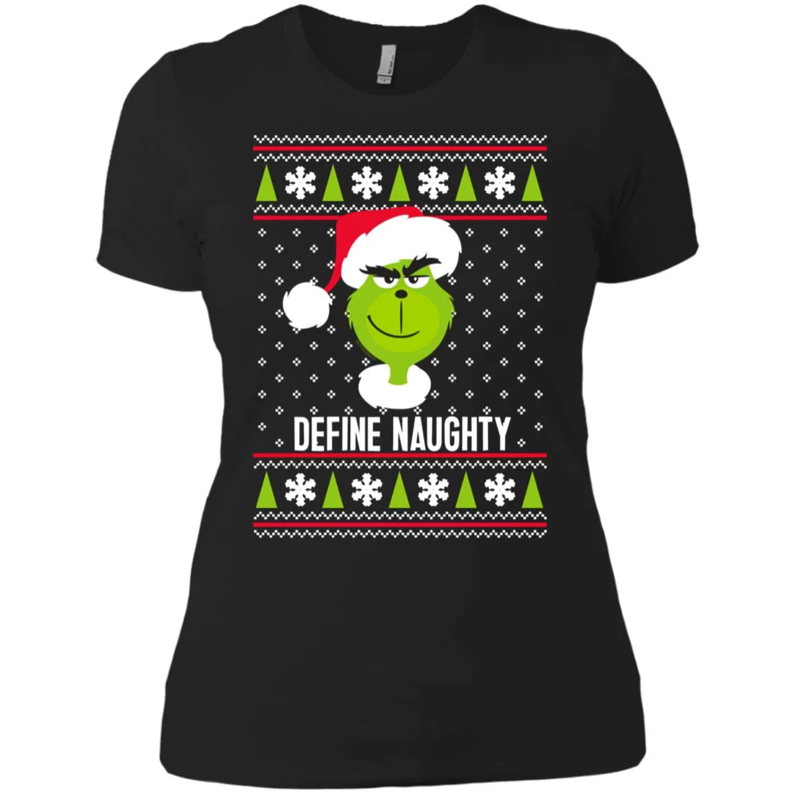Dr. Seuss The Grinch Naughty Grinch Christmas Sweatshirt Women T-Shirt