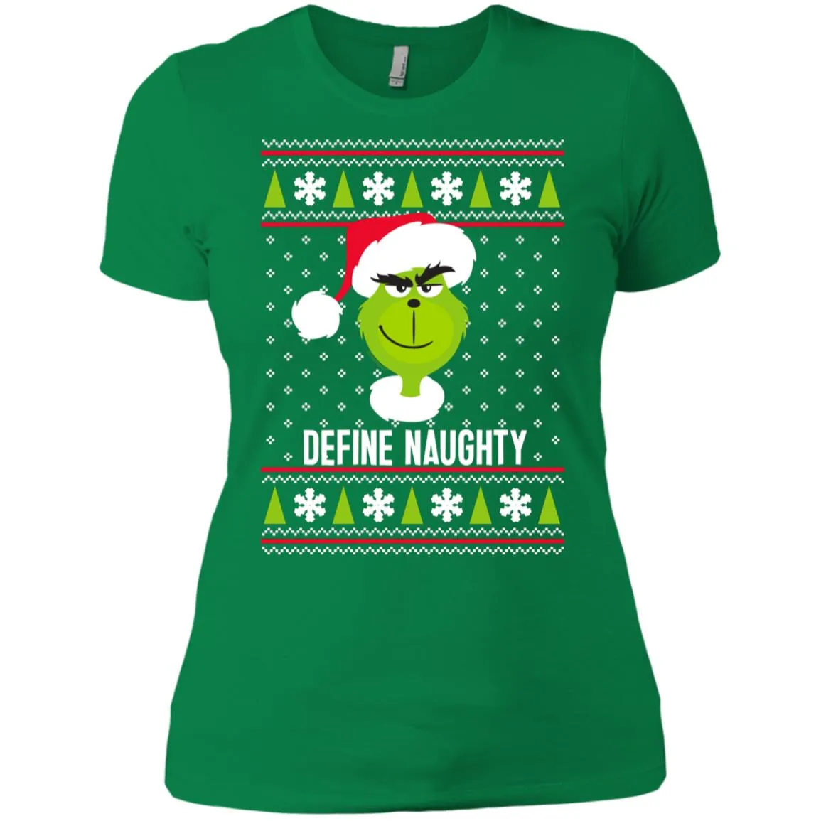 Dr. Seuss The Grinch Naughty Grinch Christmas Sweatshirt Women T-Shirt