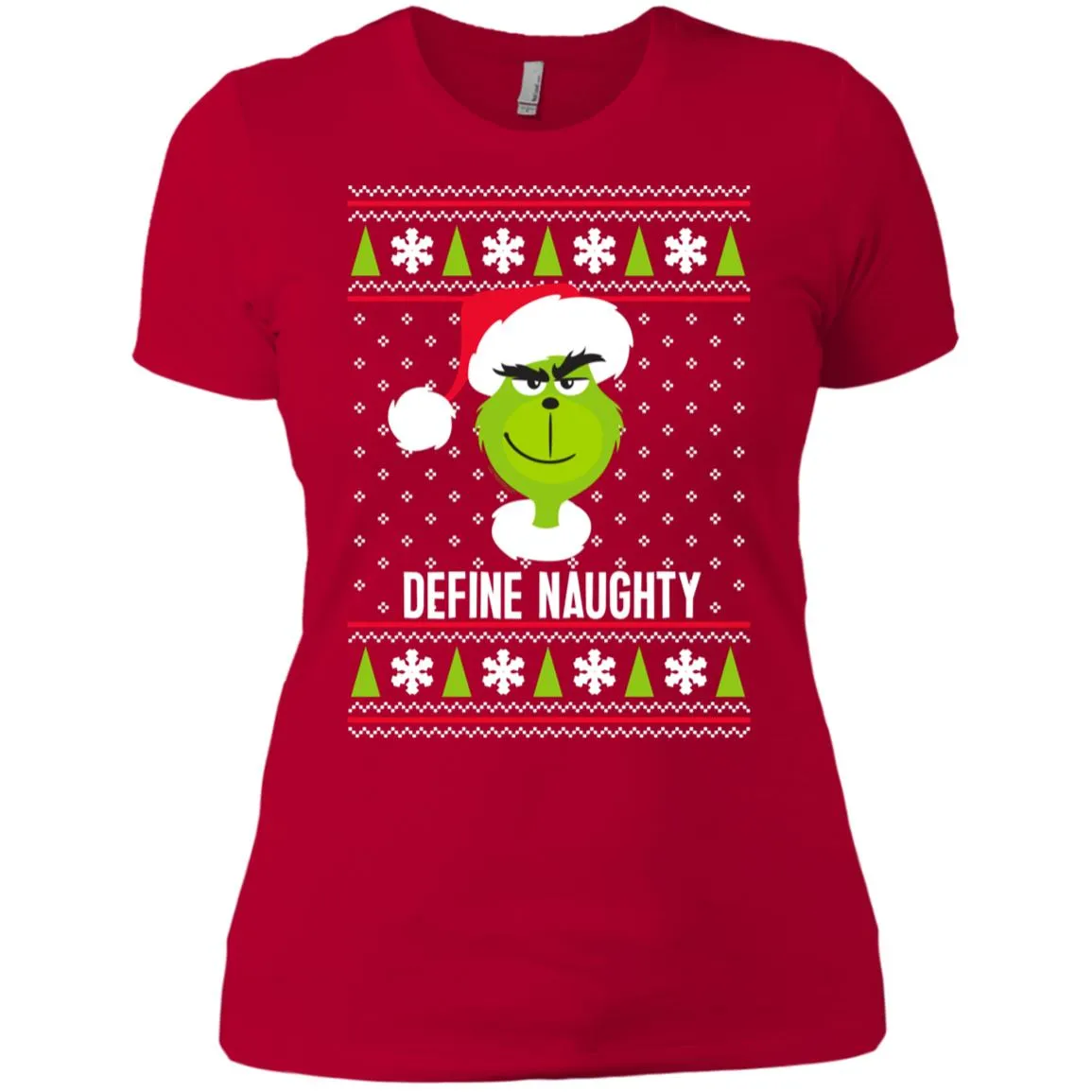 Dr. Seuss The Grinch Naughty Grinch Christmas Sweatshirt Women T-Shirt