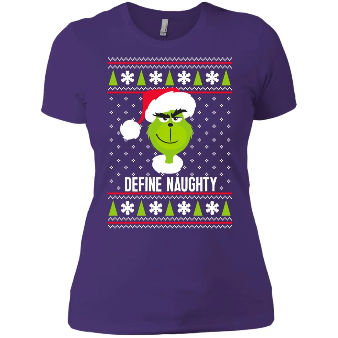 Dr. Seuss The Grinch Naughty Grinch Christmas Sweatshirt Women T-Shirt