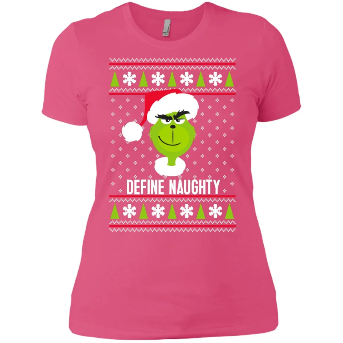 Dr. Seuss The Grinch Naughty Grinch Christmas Sweatshirt Women T-Shirt