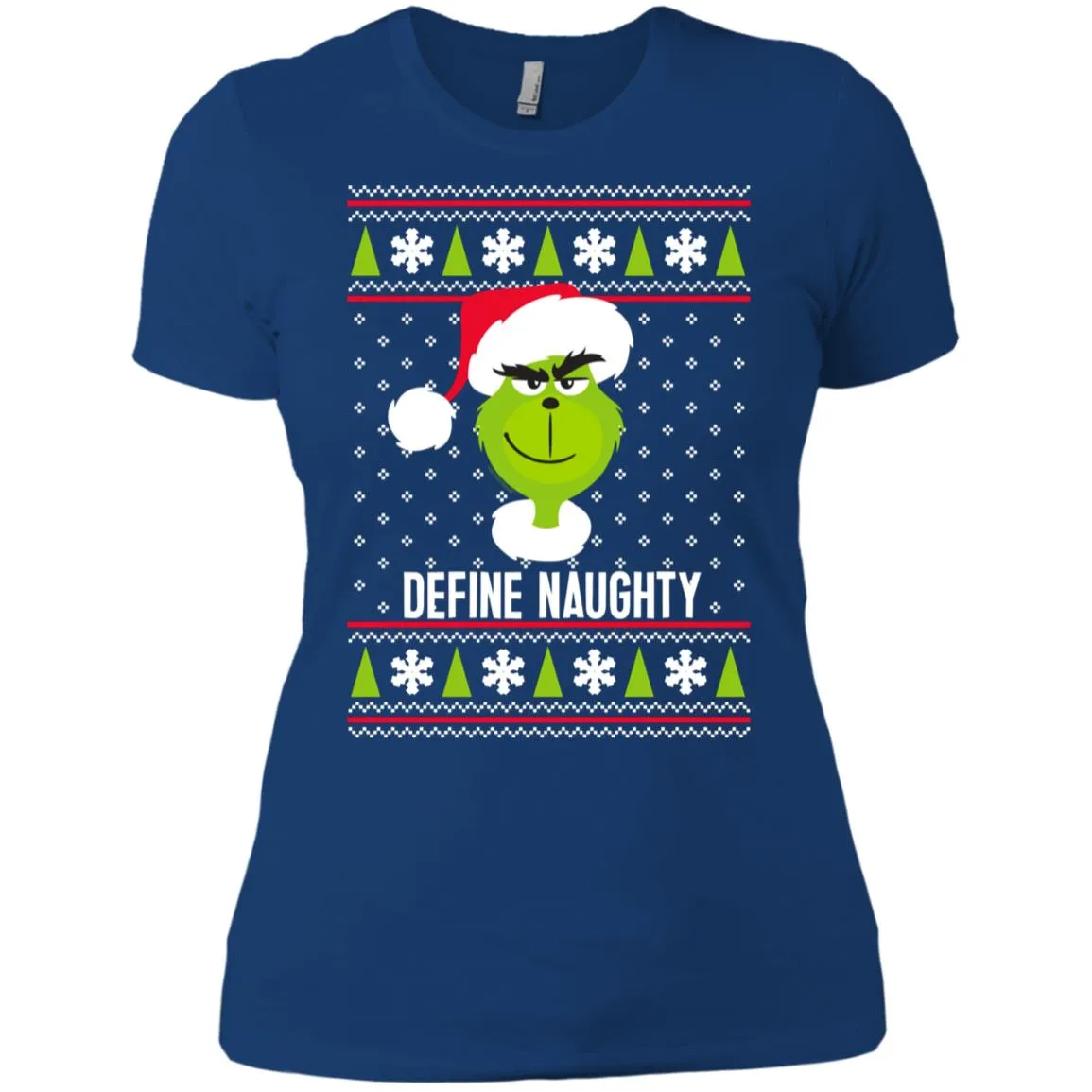 Dr. Seuss The Grinch Naughty Grinch Christmas Sweatshirt Women T-Shirt