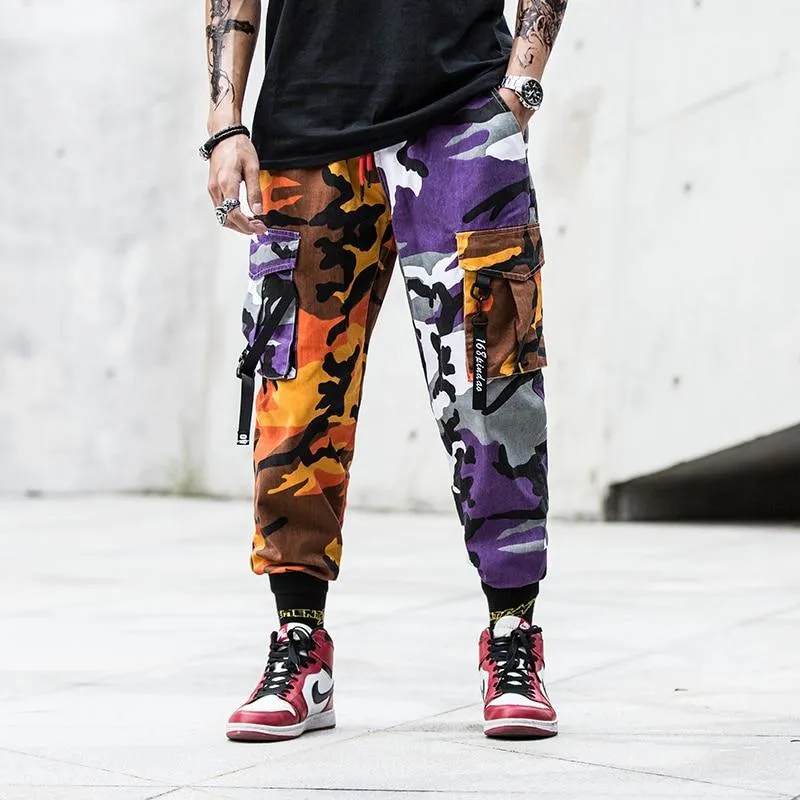 Duo-Tone Jaune Camouflage Cargo Pants