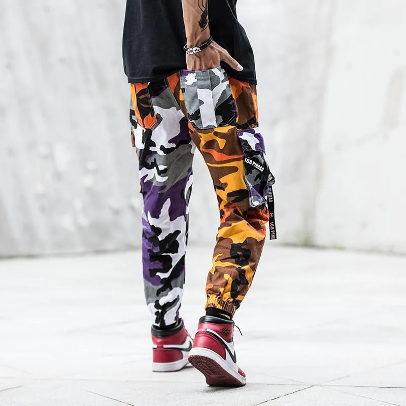 Duo-Tone Jaune Camouflage Cargo Pants