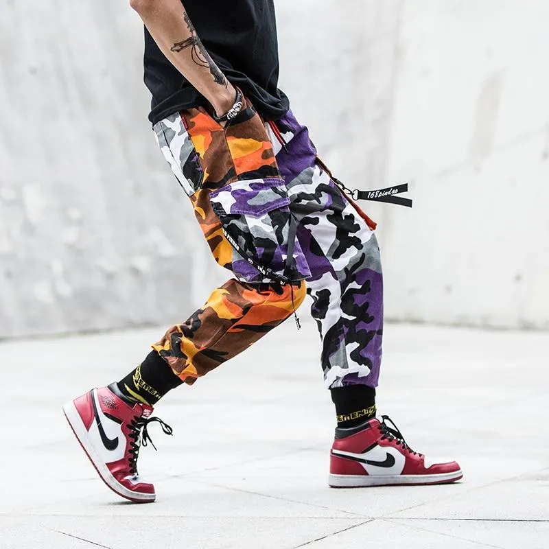 Duo-Tone Jaune Camouflage Cargo Pants