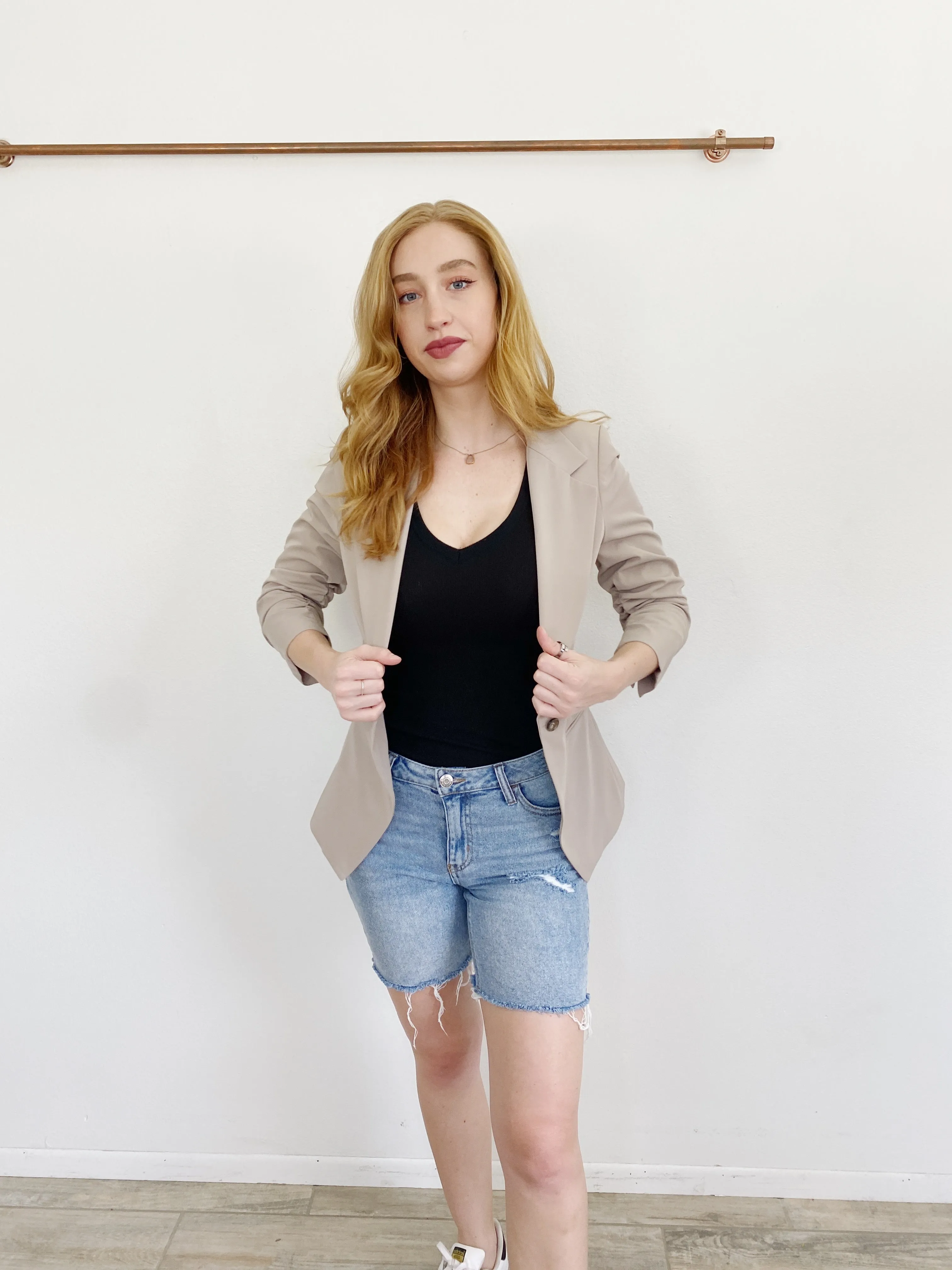 Elizabeth & James Nude Blazer Jacket 6