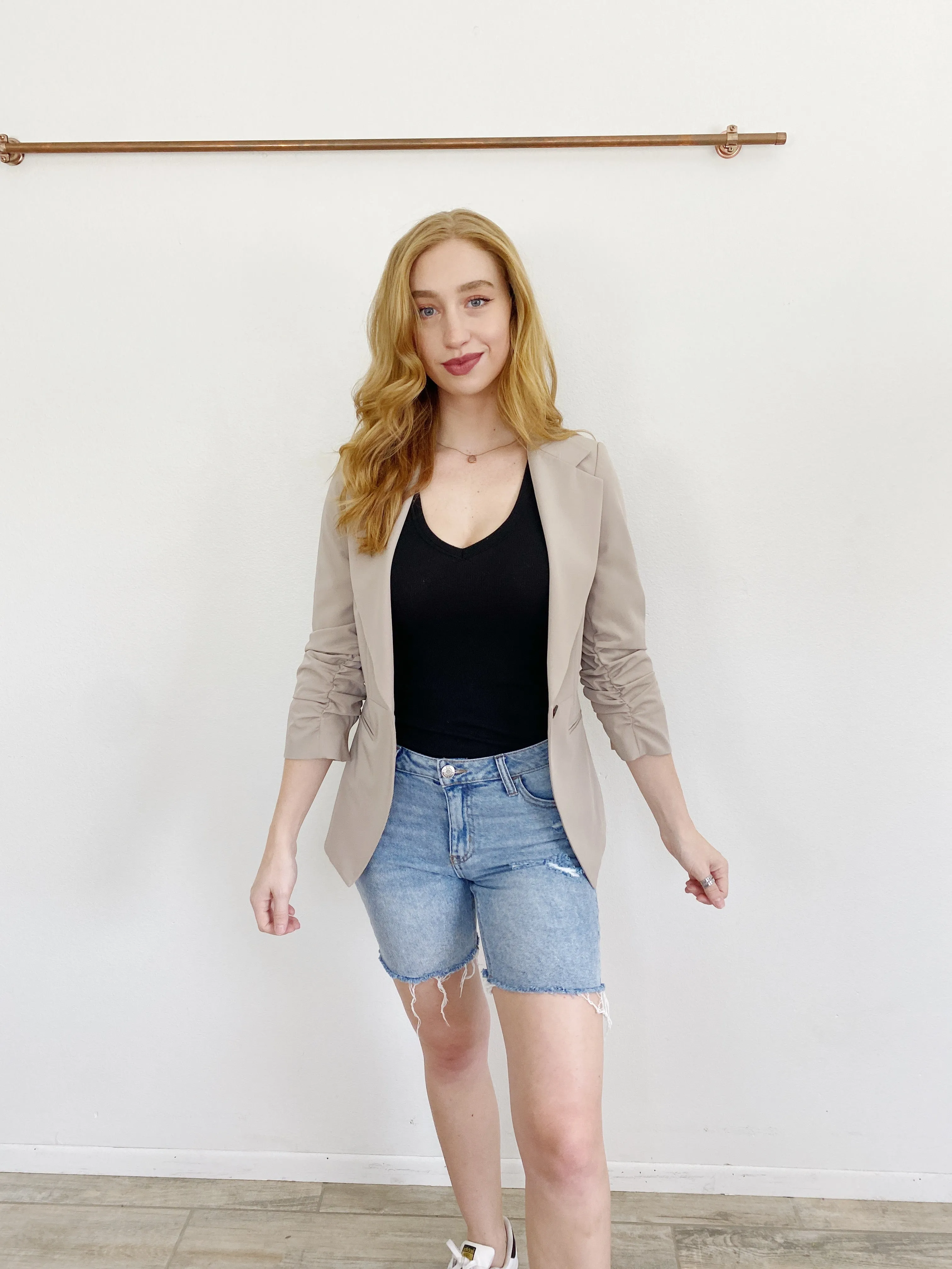 Elizabeth & James Nude Blazer Jacket 6