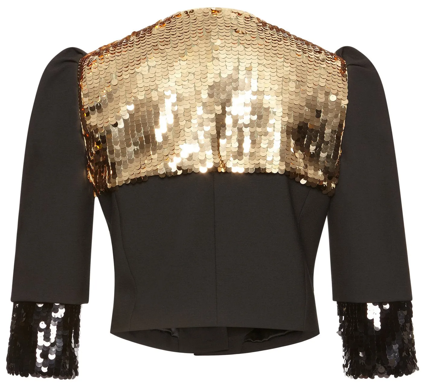 Embellished Cropped Jacket & Sequin Detail Midi Skirt Set