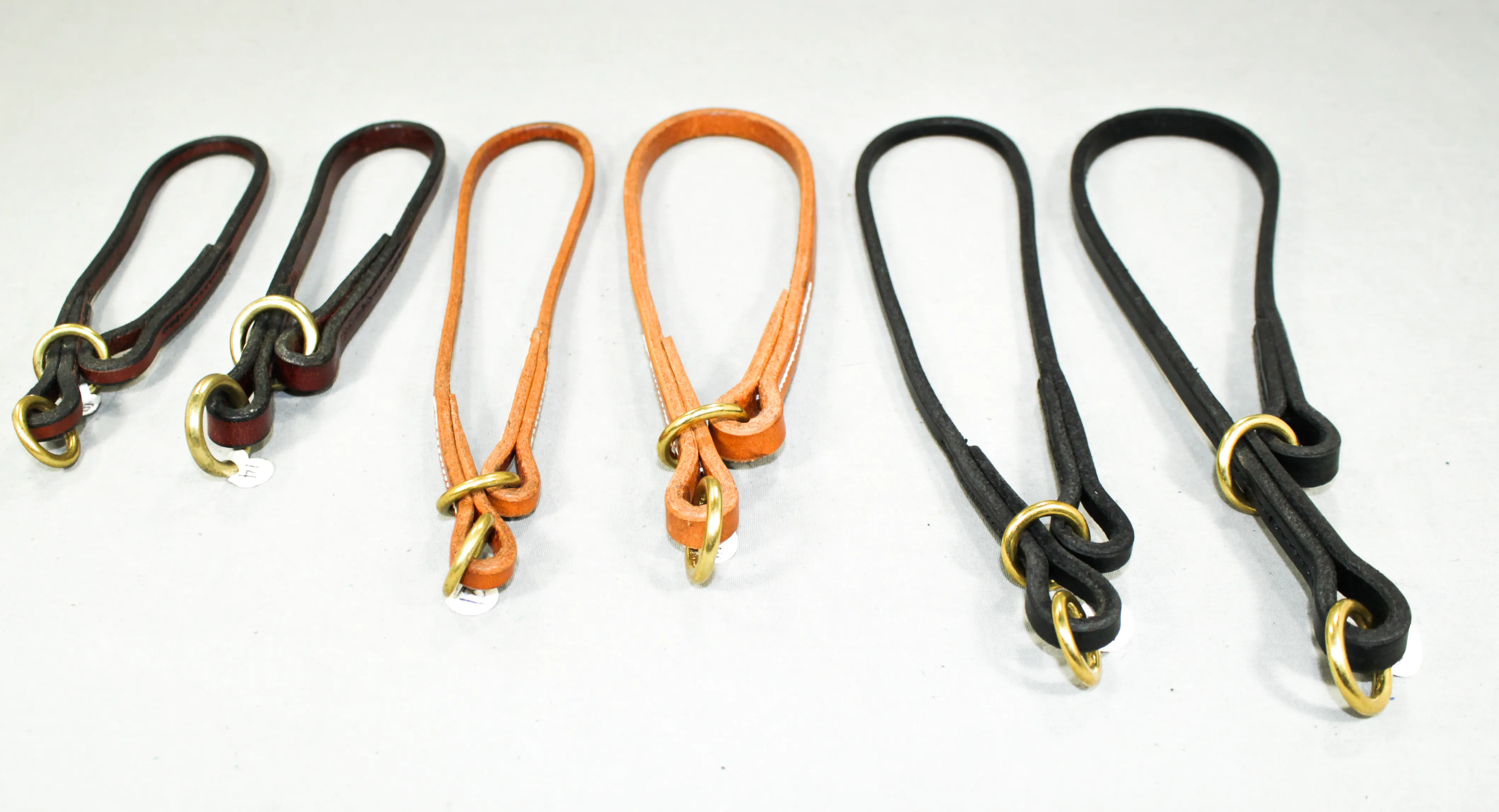 English Bridle Leather Slip Collars
