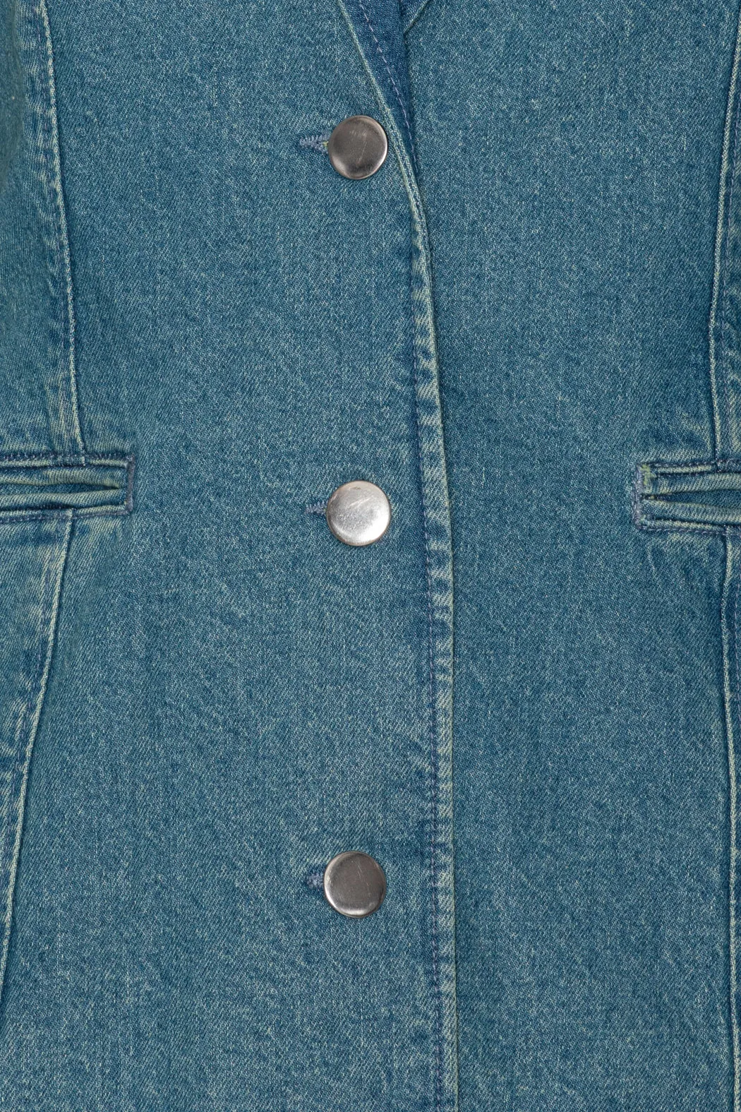 Fitted Denim Blazer - Bering Sea