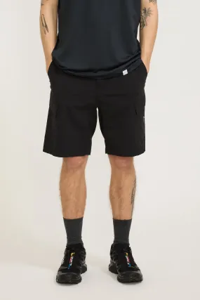 Flap Cargo Shorts Black