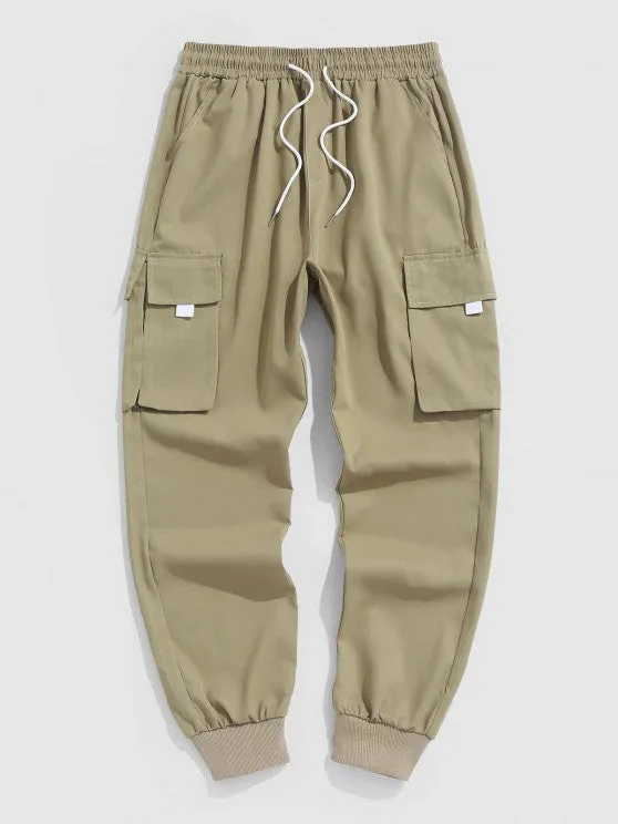 Fleece Mask Hoodie and Cargo Pants