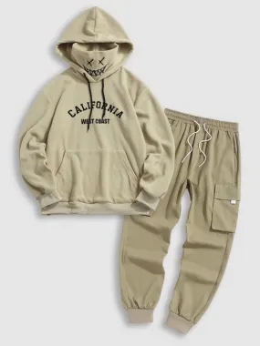 Fleece Mask Hoodie and Cargo Pants