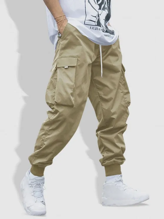 Fleece Mask Hoodie and Cargo Pants