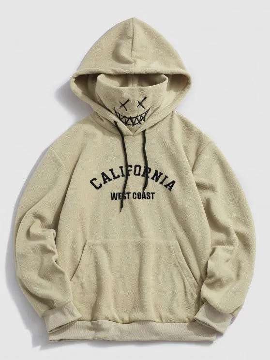 Fleece Mask Hoodie and Cargo Pants