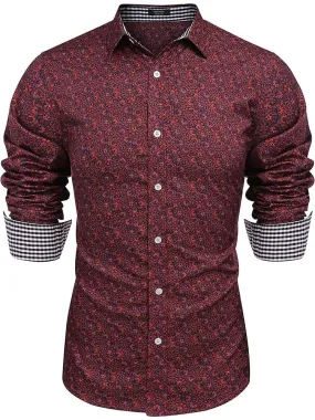 Floral Button Down Flower Printed Shirt (US Only)