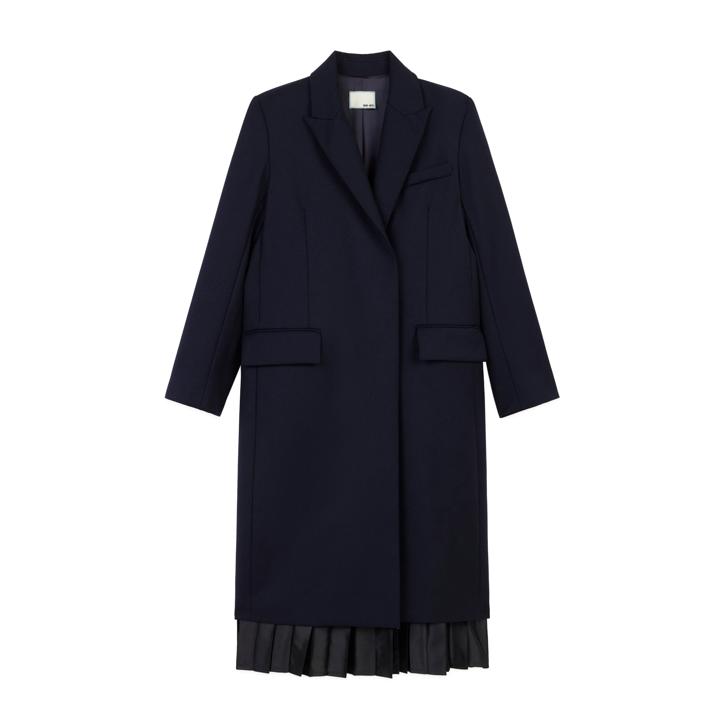 Gramercy Pleated Coat in Navy