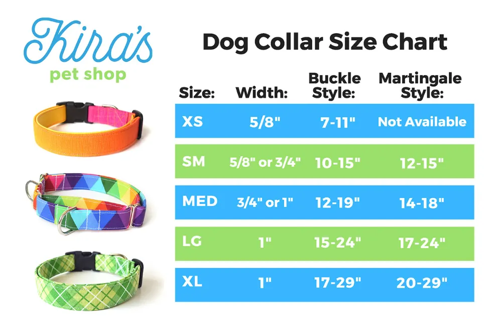 Green Nordic Stripe Winter Dog Collar