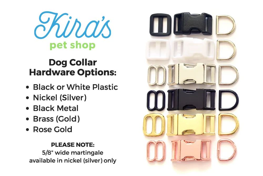 Green, Yellow & White Geometric Dog Collar
