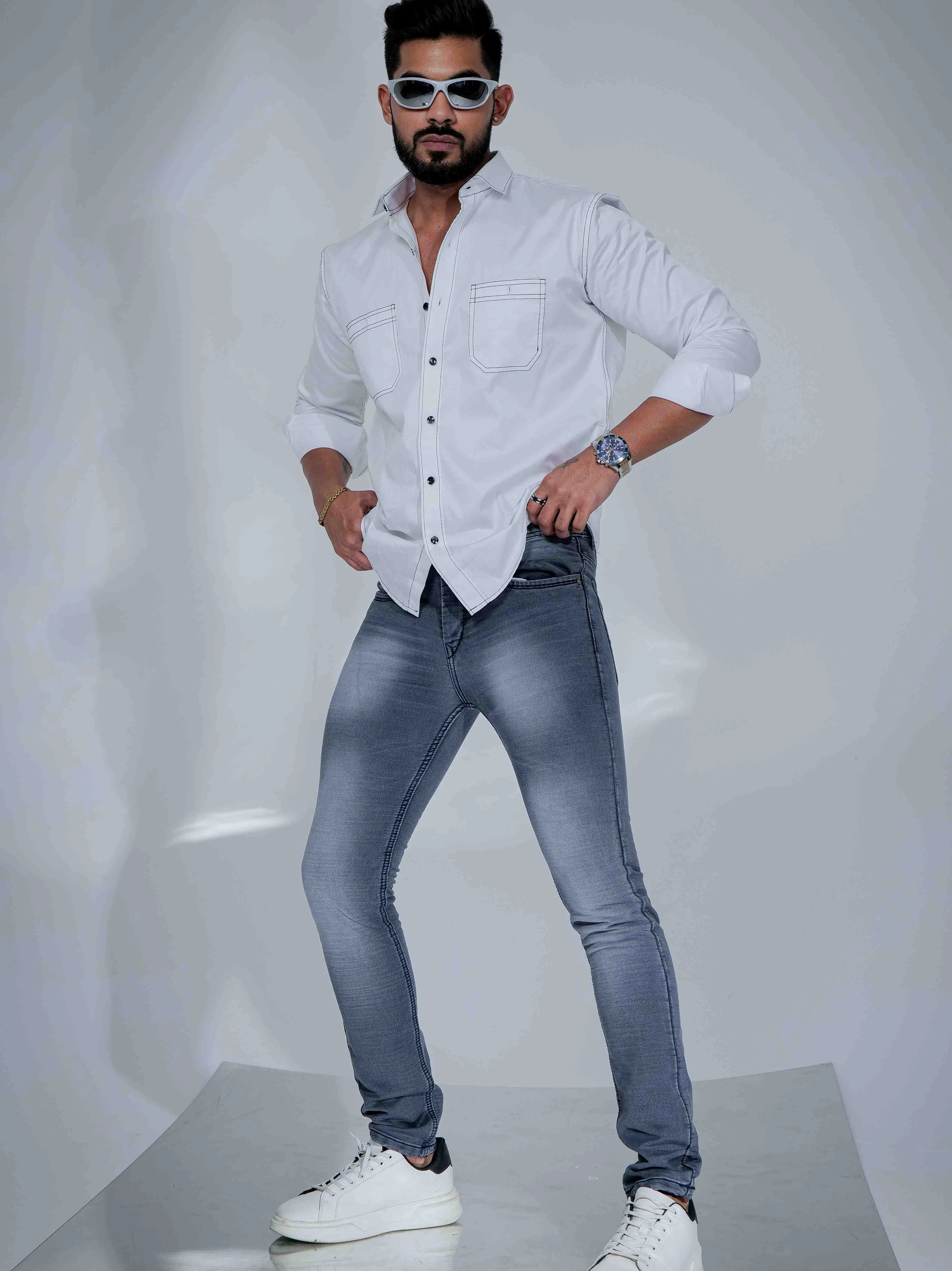 Grey Skinny Jeans