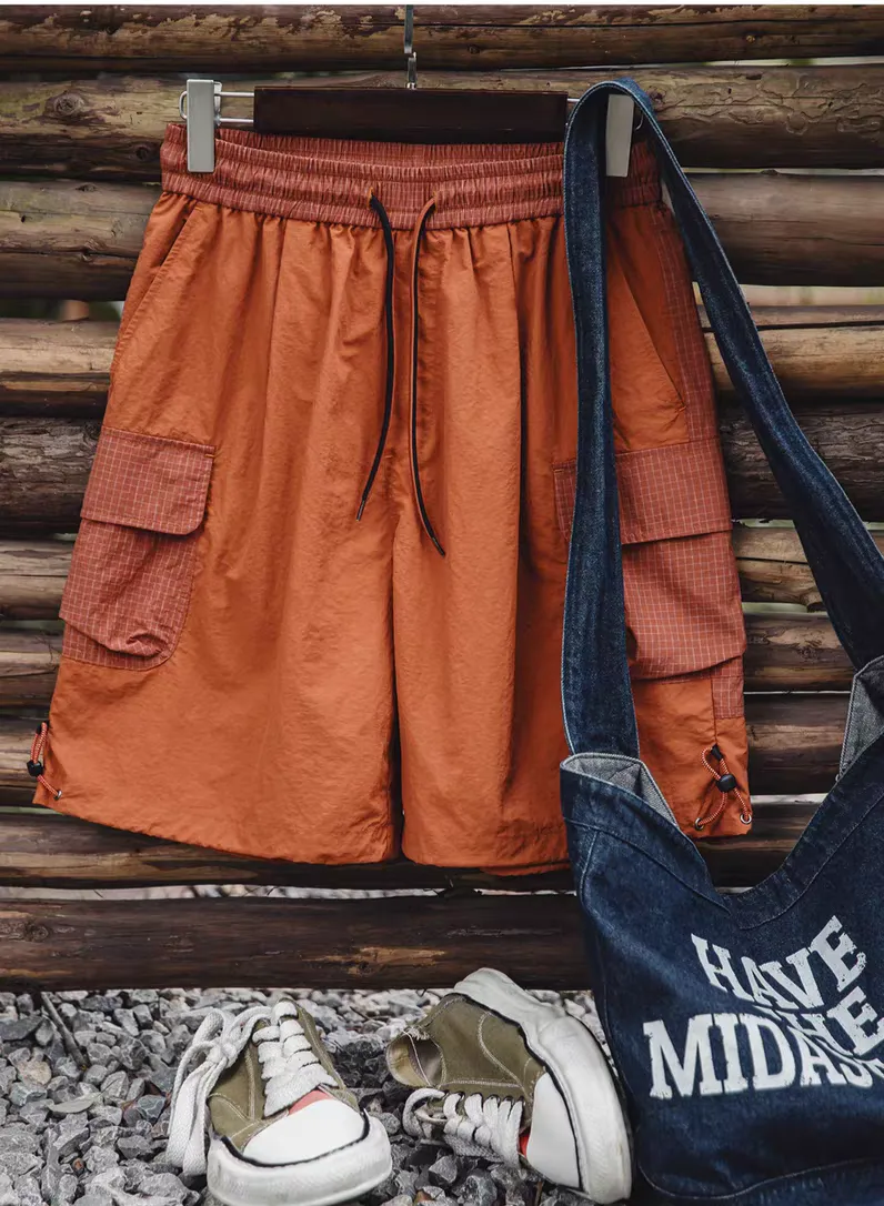 Hare - Orange Nylon summer short