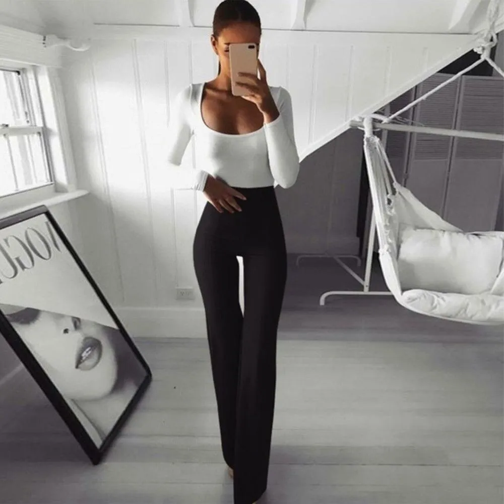 High Waist Flare Pants