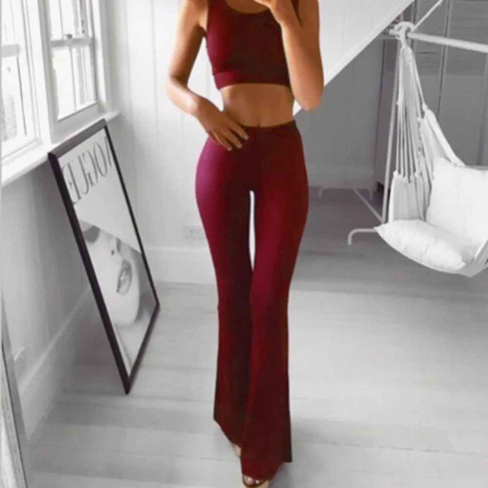 High Waist Flare Pants