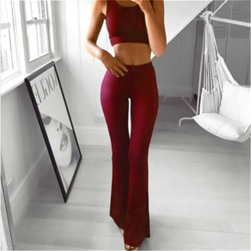 High Waist Flare Pants