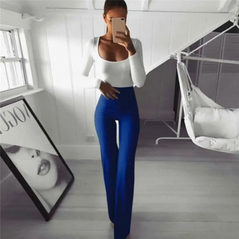 High Waist Flare Pants