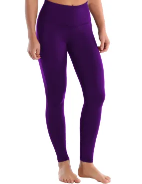 High Waist Side Line Biking Pants eggplantpurple_Biking