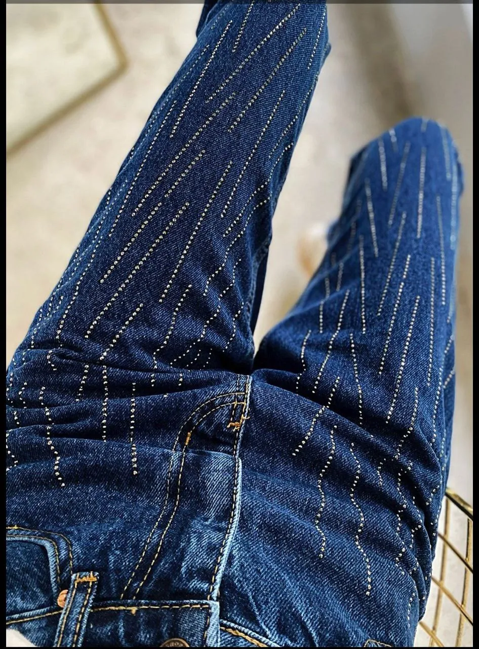 high waist stone  Mom Jeans