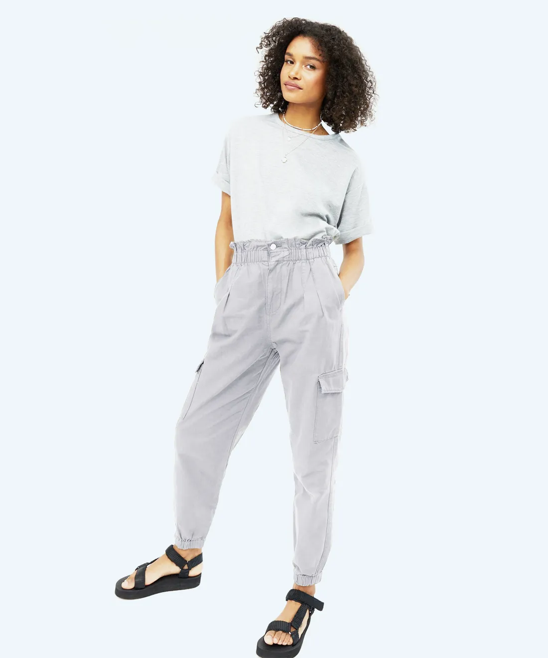 High waist trousers